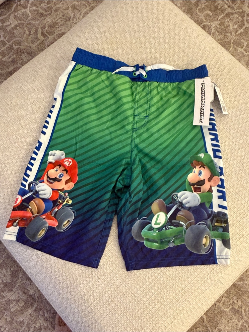 Nintendo Mario Kart Boys Swim Set - Blue/White/Green - Picture 3 of 8